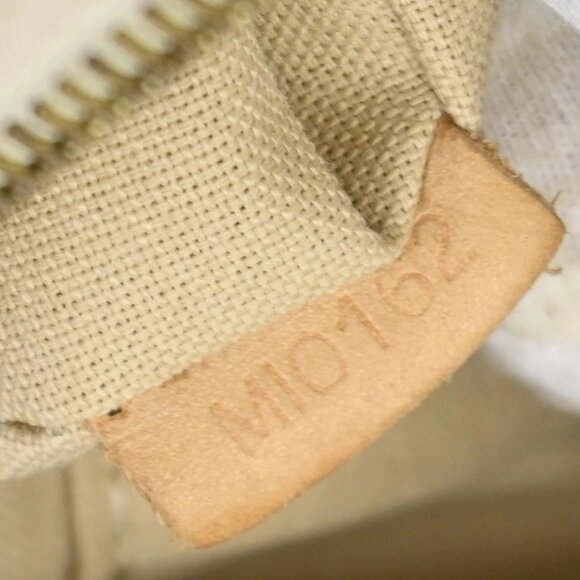 LOUIS VUITTON Siracusa PM Shoulder Bag Damier Azur Leather White N41113 12AA089 - Picture 15 of 15